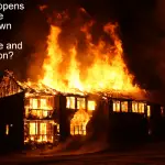 What happens if a house burns down between exchange and completion