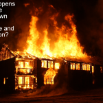 What happens if a house burns down between exchange and completion