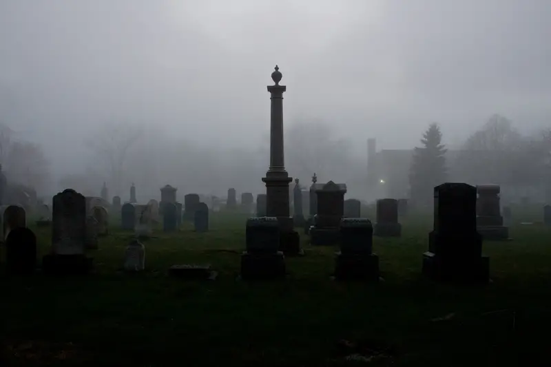Spooky cemetery - What are the disadvantages of buying a house near a cemetery