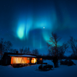 Pros And Cons Of Living In A Cold Climate (With Snow & Ice) House with snow and northern lights - Pros And Cons Of Living In A Cold Climate With Snow small