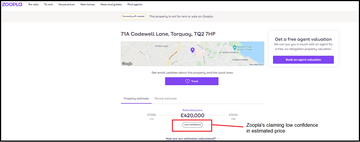 Zoopla Confidence Levels: Low Confidence To High Confidence